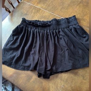Flowy Black Shorts